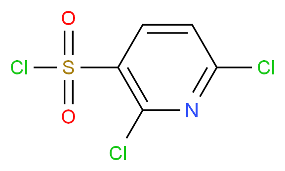 2,6-dichloropyridine-3-sulfonyl chloride_分子结构_CAS_239810-43-6