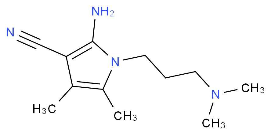 2-amino-1-[3-(dimethylamino)propyl]-4,5-dimethyl-1H-pyrrole-3-carbonitrile_分子结构_CAS_55817-76-0)