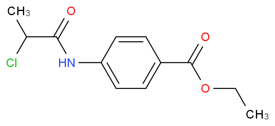 Ethyl 4-[(2-chloropropanoyl)amino]benzoate_分子结构_CAS_)