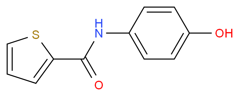 N-(4-羟基苯基)噻吩-2-甲酰胺_分子结构_CAS_98902-53-5)
