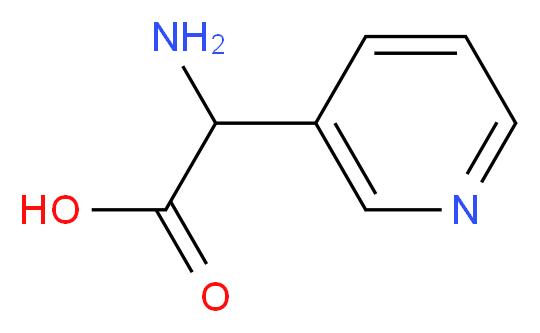 Amino(pyridin-3-yl)acetic acid_分子结构_CAS_59966-29-9)