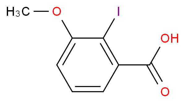 2-iodo-3-methoxybenzoic acid_分子结构_CAS_50627-31-1