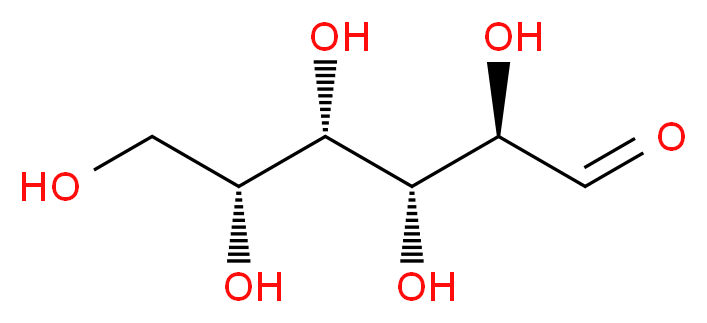 (2R,3R,4S,5R)-2,3,4,5,6-pentahydroxyhexanal_分子结构_CAS_4205-23-6