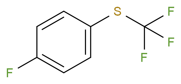 1-Fluoro-4-(trifluoromethylthio)benzene_分子结构_CAS_940-76-1)