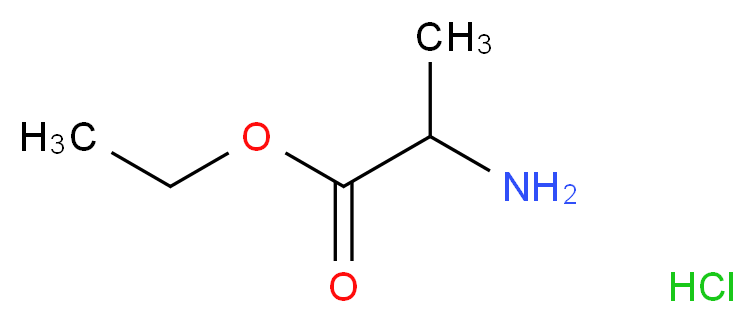 D,L-Alanine Ethyl Ester Hydrochloride _分子结构_CAS_617-27-6)