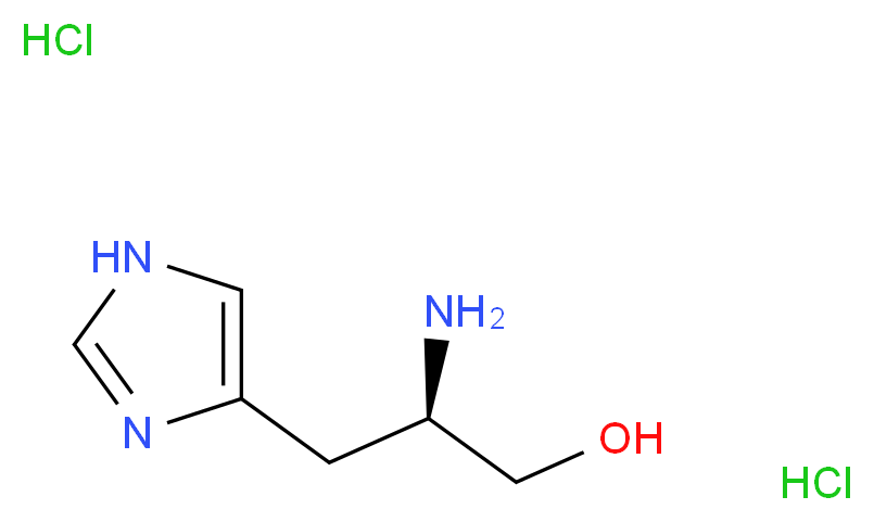 (2R)-2-amino-3-(1H-imidazol-4-yl)propan-1-ol dihydrochloride_分子结构_CAS_75614-84-5