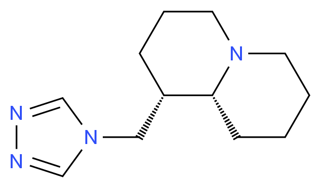 (1S,9aR)-1-(4H-1,2,4-triazol-4-ylmethyl)octahydro-2H-quinolizine_分子结构_CAS_)