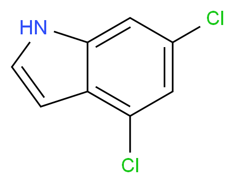 4,6-dichloro-1H-indole_分子结构_CAS_101495-18-5