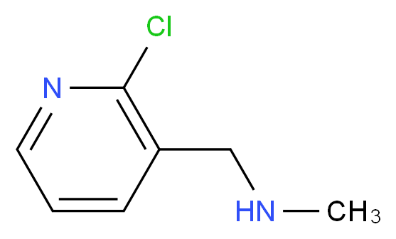 (2-Chloro-3-pyridinyl)-N-methylmethanamine_分子结构_CAS_)