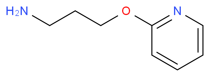 3-(PYRIDIN-2-YLOXY)PROPAN-1-AMINE_分子结构_CAS_125767-31-9)