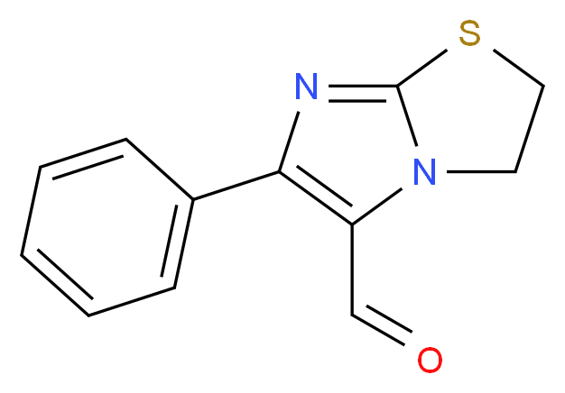 6-苯基-2,3-二氢咪唑[2,1-b] 噻唑-5-甲醛_分子结构_CAS_75224-64-5)