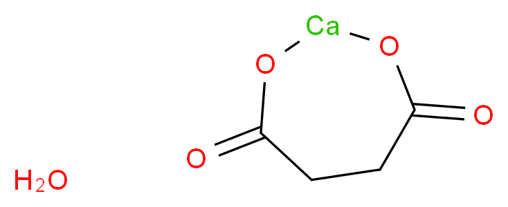 SUCCINIC ACID CALCIUM SALT MONOHYDRATE_分子结构_CAS_140-99-8)