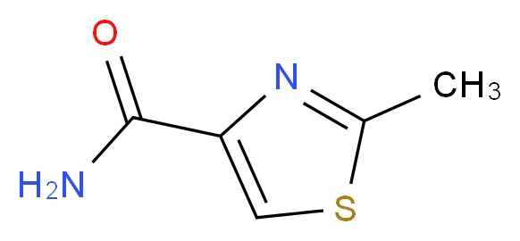 2-Methyl-1,3-thiazole-4-carboxamide_分子结构_CAS_31825-95-3)