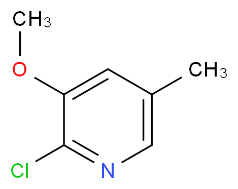 2-Chloro-3-methoxy-5-methylpyridine_分子结构_CAS_1203499-46-0)