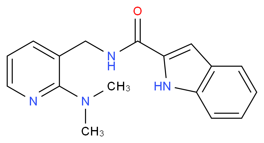 N-{[2-(dimethylamino)pyridin-3-yl]methyl}-1H-indole-2-carboxamide_分子结构_CAS_)