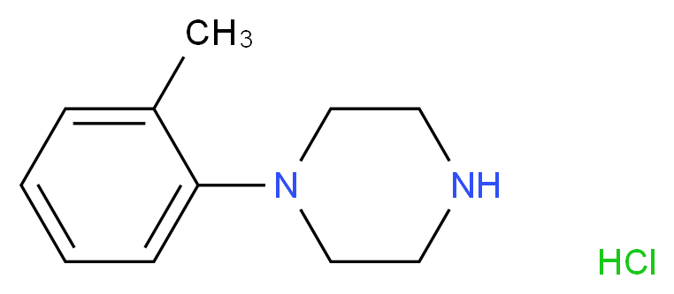 1-(2-methylphenyl)piperazine hydrochloride_分子结构_CAS_70849-60-4