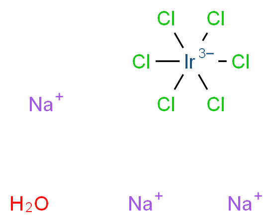 trisodium hexachloroiridiumtriuide hydrate_分子结构_CAS_123334-23-6