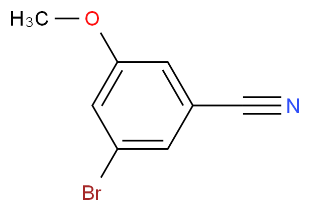 3-Bromo-5-methoxybenzonitrile_分子结构_CAS_867366-91-4)