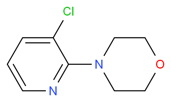4-(3-chloro-2-pyridinyl)morpholine_分子结构_CAS_54231-36-6)