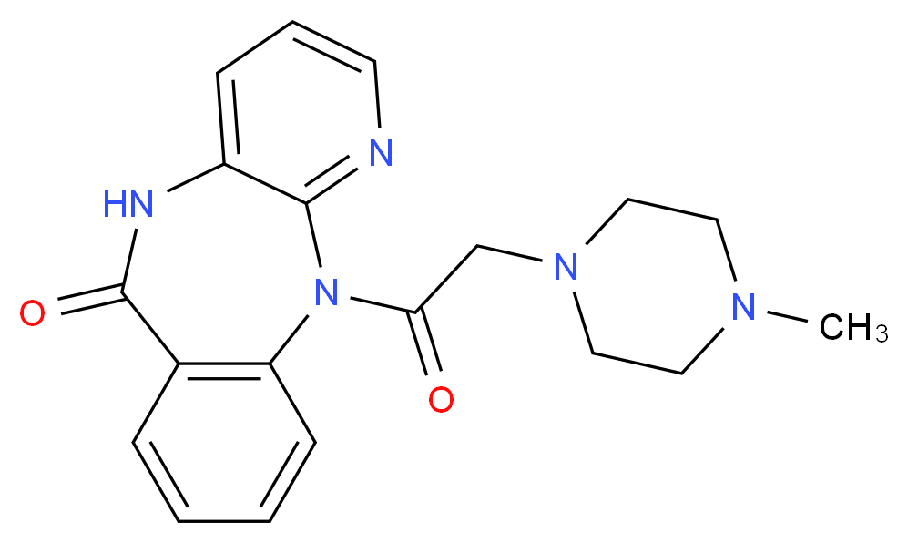 2-[2-(4-methylpiperazin-1-yl)acetyl]-2,4,9-triazatricyclo[9.4.0.0^{3,8}]pentadeca-1(11),3,5,7,12,14-hexaen-10-one_分子结构_CAS_28797-61-7