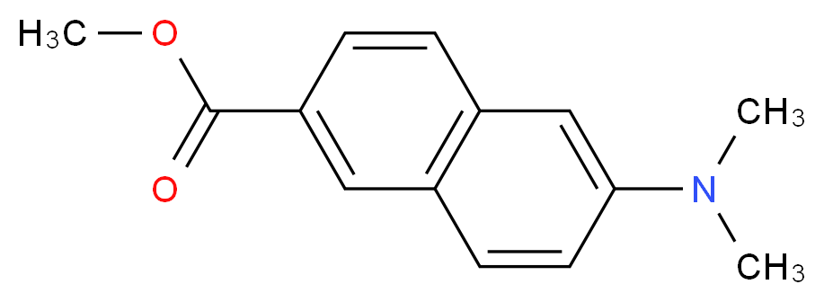 methyl 6-(dimethylamino)naphthalene-2-carboxylate_分子结构_CAS_5043-06-1