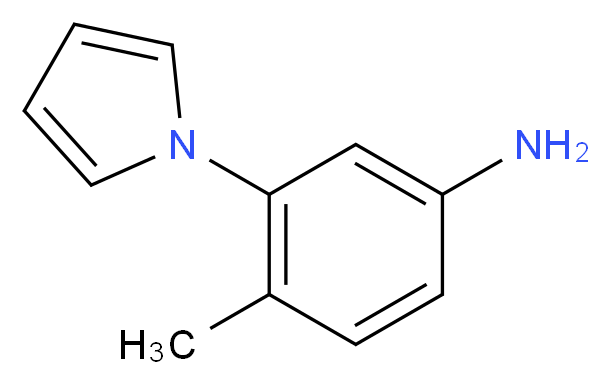 4-methyl-3-(1H-pyrrol-1-yl)aniline_分子结构_CAS_94009-17-3