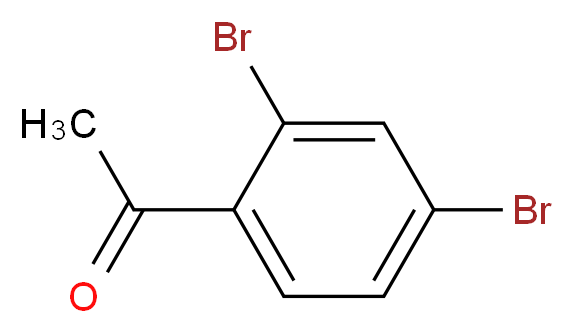 1-(2,4-dibromophenyl)ethan-1-one_分子结构_CAS_33243-33-3