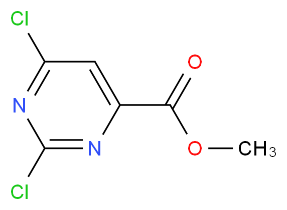 Methyl 2,4-dichloropyrimidine-6-carboxylate_分子结构_CAS_6299-85-0)