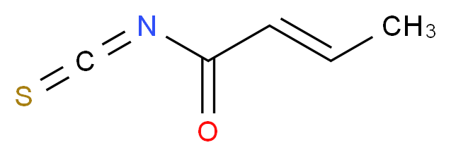 (2E)-but-2-enecarbonyl isothiocyanate_分子结构_CAS_60034-28-8
