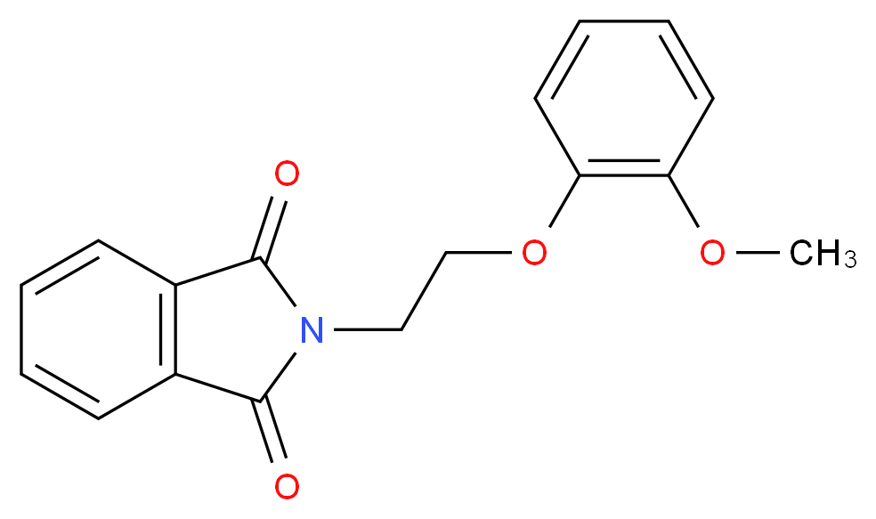 2-[2-(2-methoxyphenoxy)ethyl]-2,3-dihydro-1H-isoindole-1,3-dione_分子结构_CAS_)