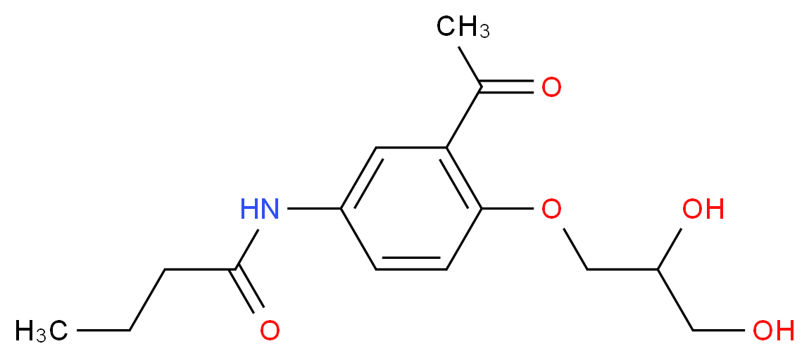 rac Des(isopropylamino) Acebutolol Diol_分子结构_CAS_96480-91-0)