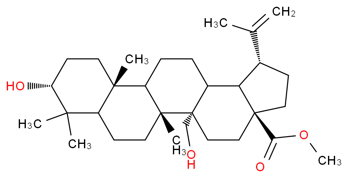 3,27-Dihydroxy-20(29)-lupen
-28-oic acid methyl ester_分子结构_CAS_263844-79-7)