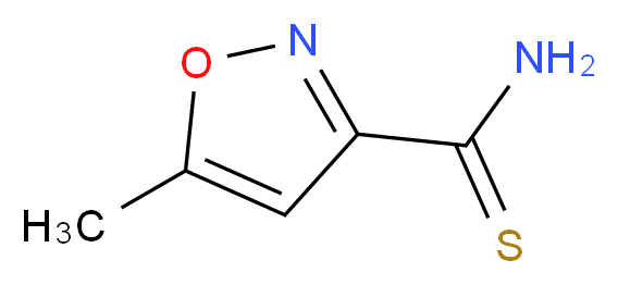 5-methyl-1,2-oxazole-3-carbothioamide_分子结构_CAS_77358-26-0