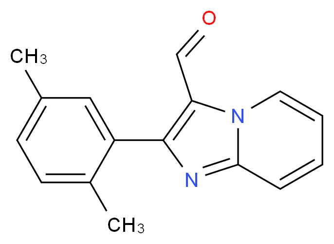 2-(2,5-Dimethylphenyl)imidazo[1,2-a]pyridine-3-carbaldehyde_分子结构_CAS_)