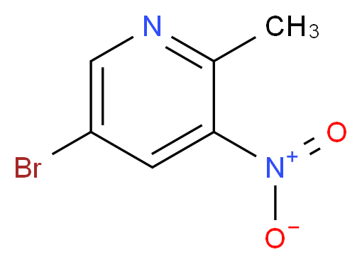 5-bromo-2-methyl-3-nitropyridine_分子结构_CAS_911434-05-4