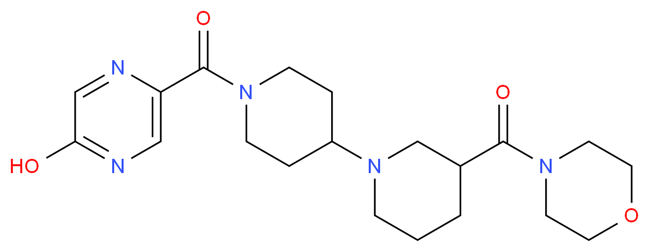 5-{[3-(morpholin-4-ylcarbonyl)-1,4'-bipiperidin-1'-yl]carbonyl}pyrazin-2-ol_分子结构_CAS_)