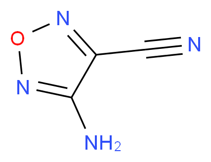 4-Amino-1,2,5-oxadiazole-3-carbonitrile_分子结构_CAS_)