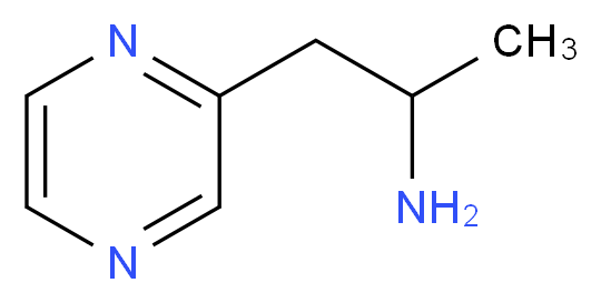 1-(2-pyrazinyl)-2-propanamine_分子结构_CAS_)