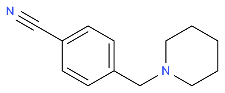 4-(Piperidin-1-ylmethyl)benzonitrile 97%_分子结构_CAS_727733-92-8)