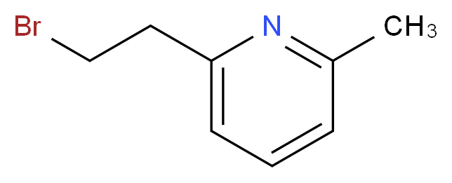 2-(2-bromoethyl)-6-methylpyridine_分子结构_CAS_856834-88-3