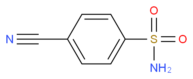 4-Cyanobenzenesulfonamide_分子结构_CAS_3119-02-6)