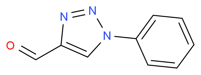 1-phenyl-1H-1,2,3-triazole-4-carbaldehyde_分子结构_CAS_34296-51-0