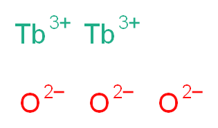 diterbium(3+) ion trioxidandiide_分子结构_CAS_12036-41-8