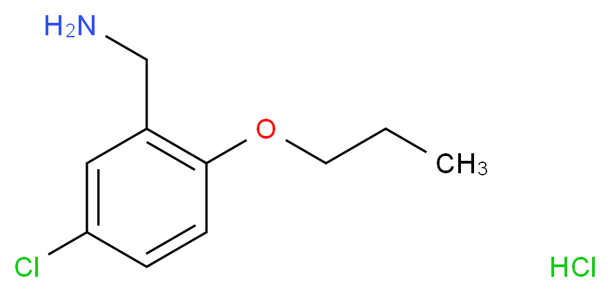 (5-Chloro-2-propoxyphenyl)methanamine hydrochloride_分子结构_CAS_)