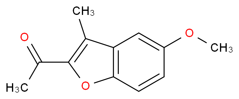 1-(5-methoxy-3-methyl-1-benzofuran-2-yl)ethan-1-one_分子结构_CAS_)