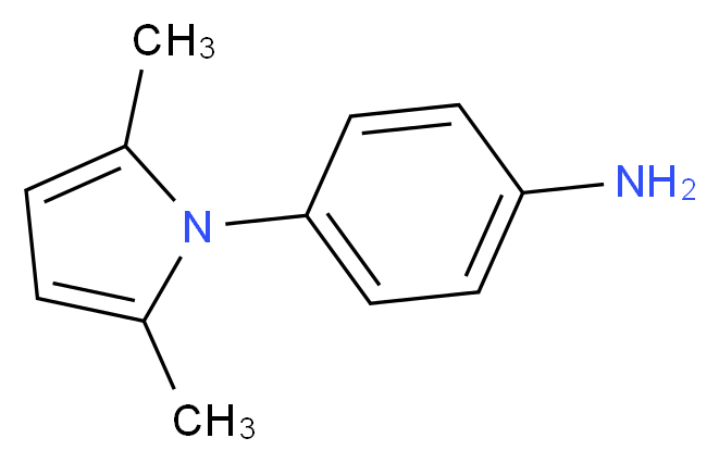 4-(2,5-dimethyl-1H-pyrrol-1-yl)aniline_分子结构_CAS_60176-19-4