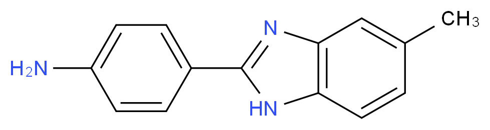 4-(5-Methyl-1H-benzoimidazol-2-yl)-phenylamine_分子结构_CAS_110178-74-0)