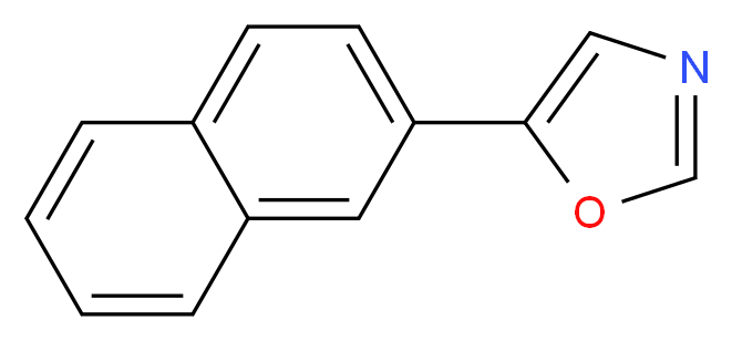 5-(naphthalen-2-yl)-1,3-oxazole_分子结构_CAS_143659-20-5