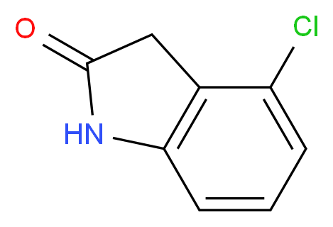 4-chloro-2,3-dihydro-1H-indol-2-one_分子结构_CAS_20870-77-3