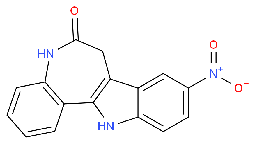 14-nitro-8,18-diazatetracyclo[9.7.0.0^{2,7}.0^{12,17}]octadeca-1(11),2(7),3,5,12,14,16-heptaen-9-one_分子结构_CAS_237430-03-4